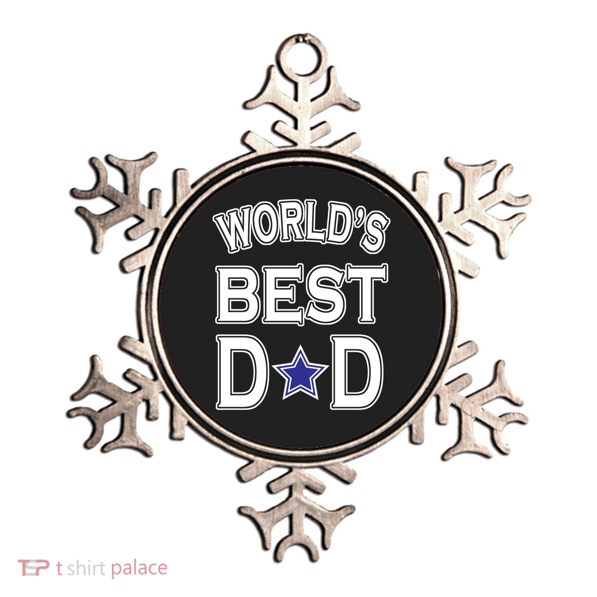 World's Best Dad Dallas Football Ornament