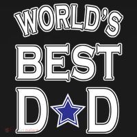 World's Best Dad Dallas Football Ornament thumb 1