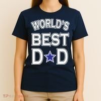 World's Best Dad Dallas Football T-Shirt thumb 4