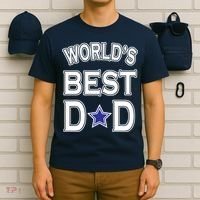 World's Best Dad Dallas Football T-Shirt thumb 6