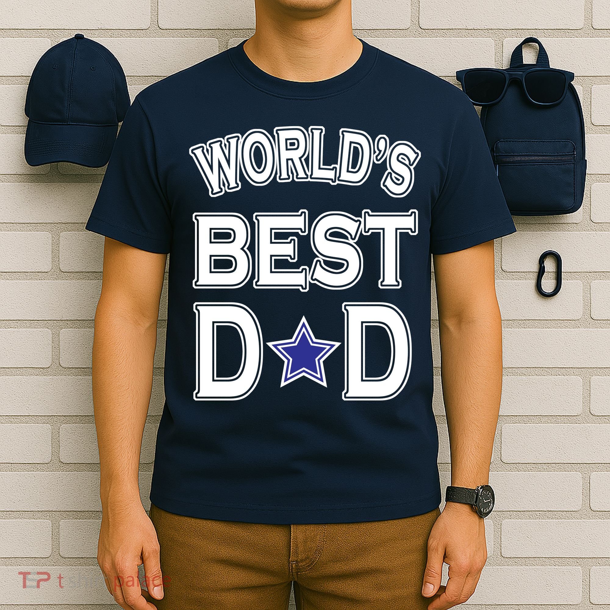 World's Best Dad Dallas Football T-Shirt
