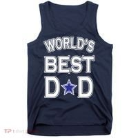 World's Best Dad Dallas Football Tank Top thumb 0