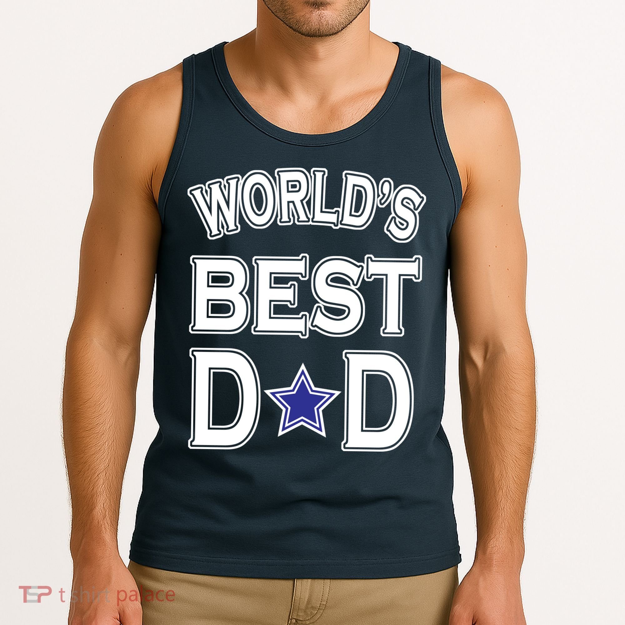 World's Best Dad Dallas Football Tank Top