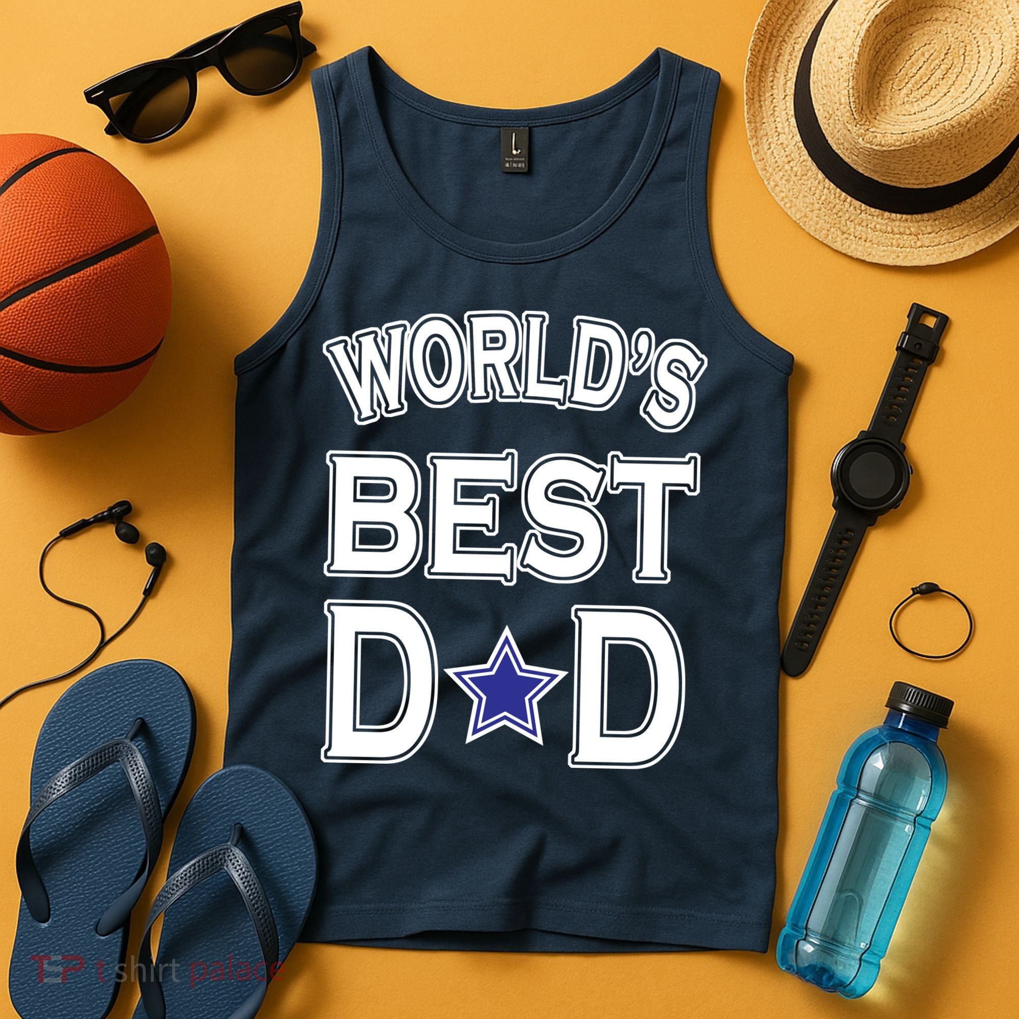 World's Best Dad Dallas Football Tank Top