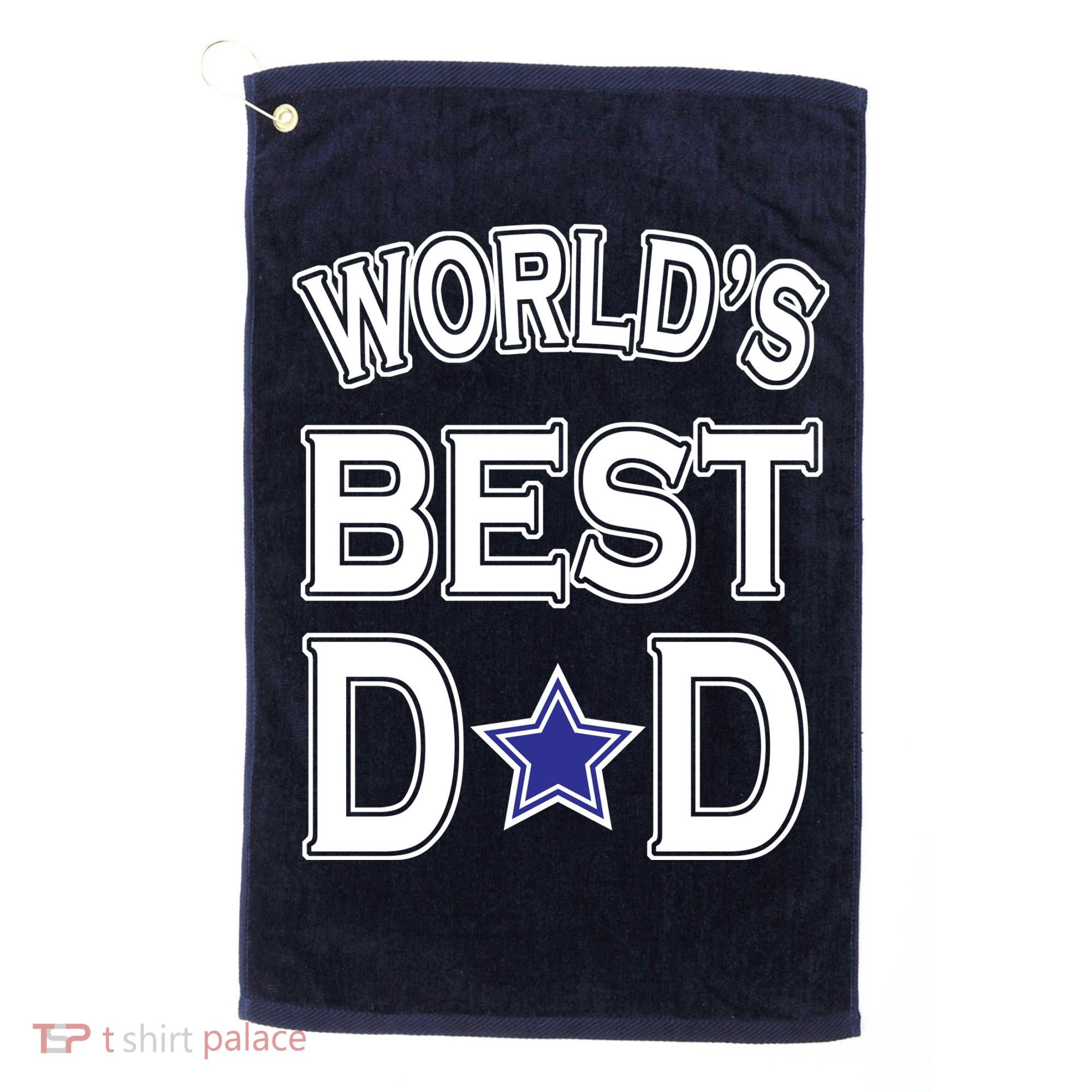 World's Best Dad Dallas Football Golf Towel