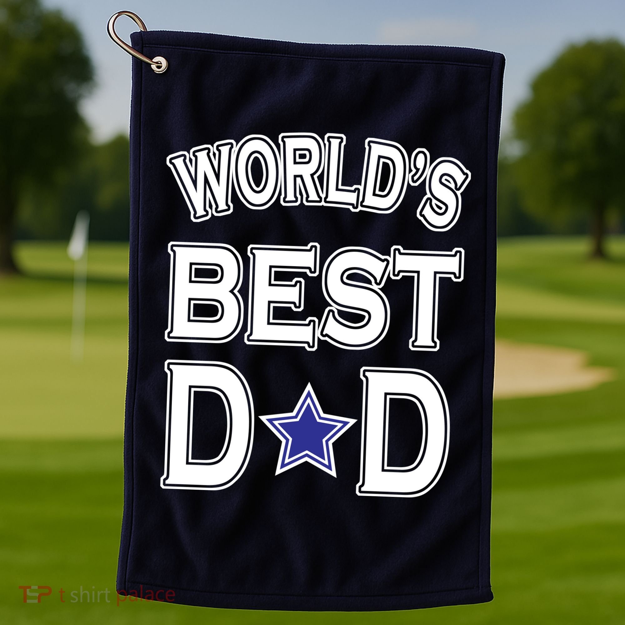 World's Best Dad Dallas Football Golf Towel