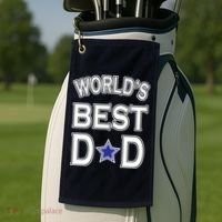 World's Best Dad Dallas Football Golf Towel thumb 2