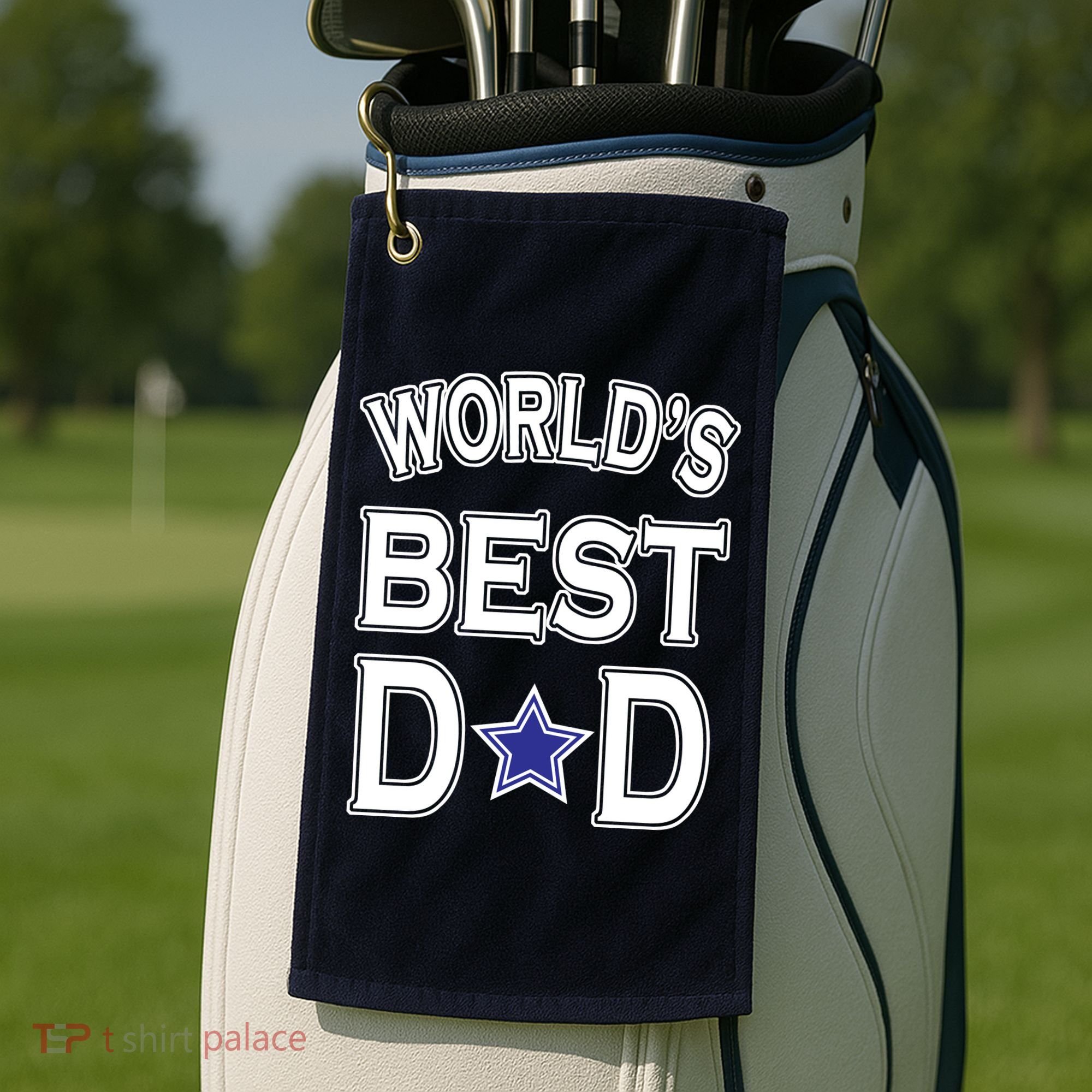 World's Best Dad Dallas Football Golf Towel