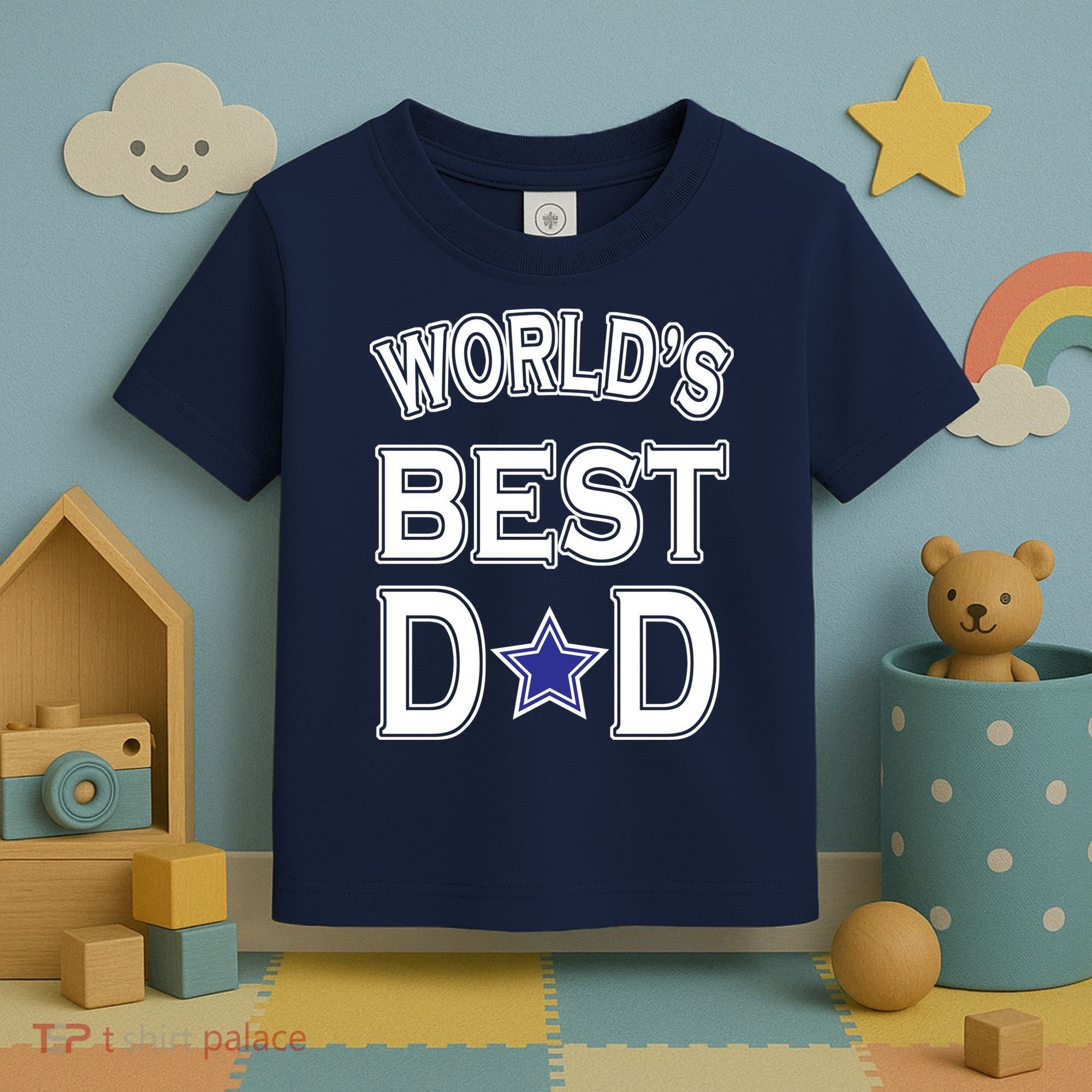 World's Best Dad Dallas Football Toddler T-Shirt
