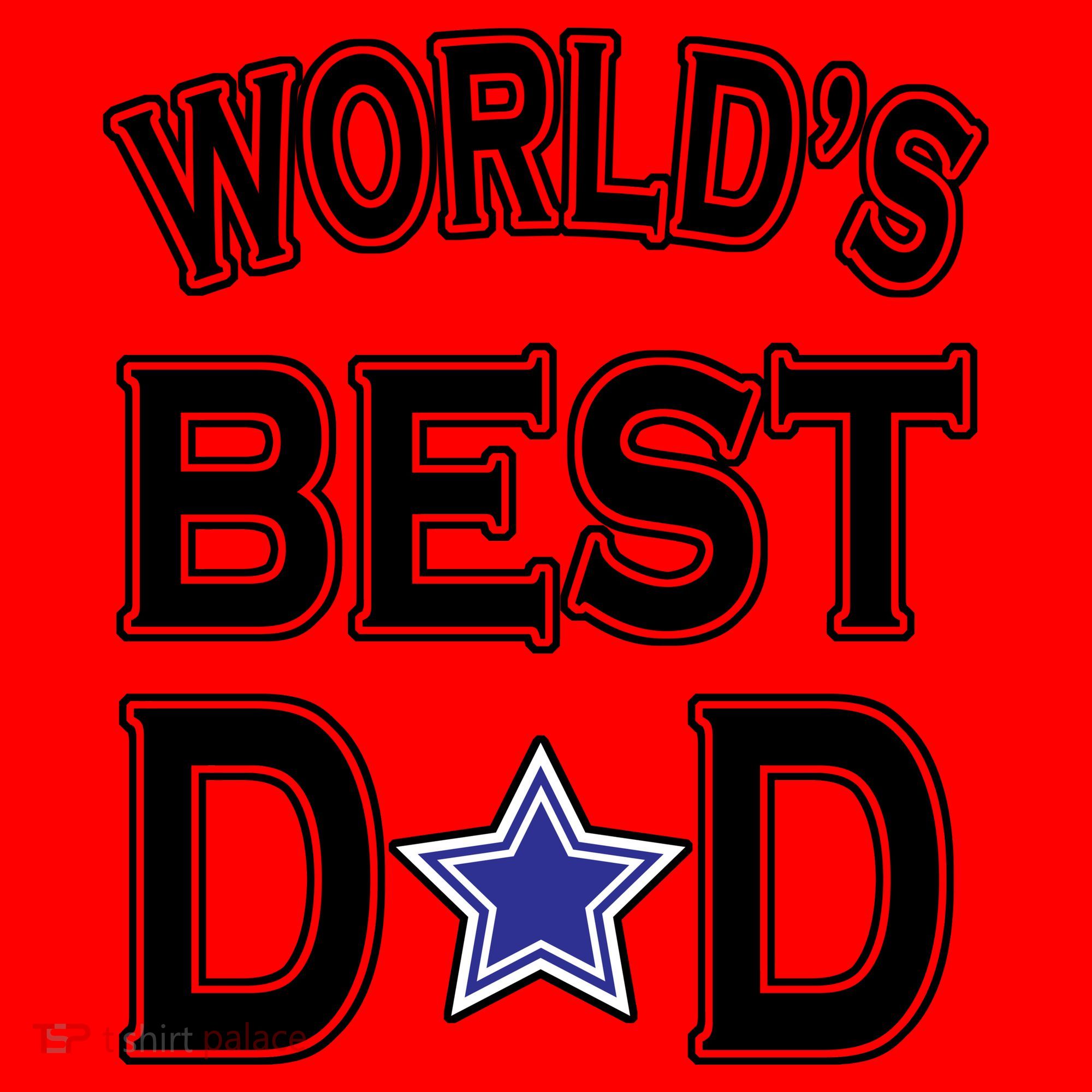 World's Best Dad Dallas Football Santa Hat