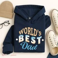 World's Best Dad Wave Hoodie thumb 4