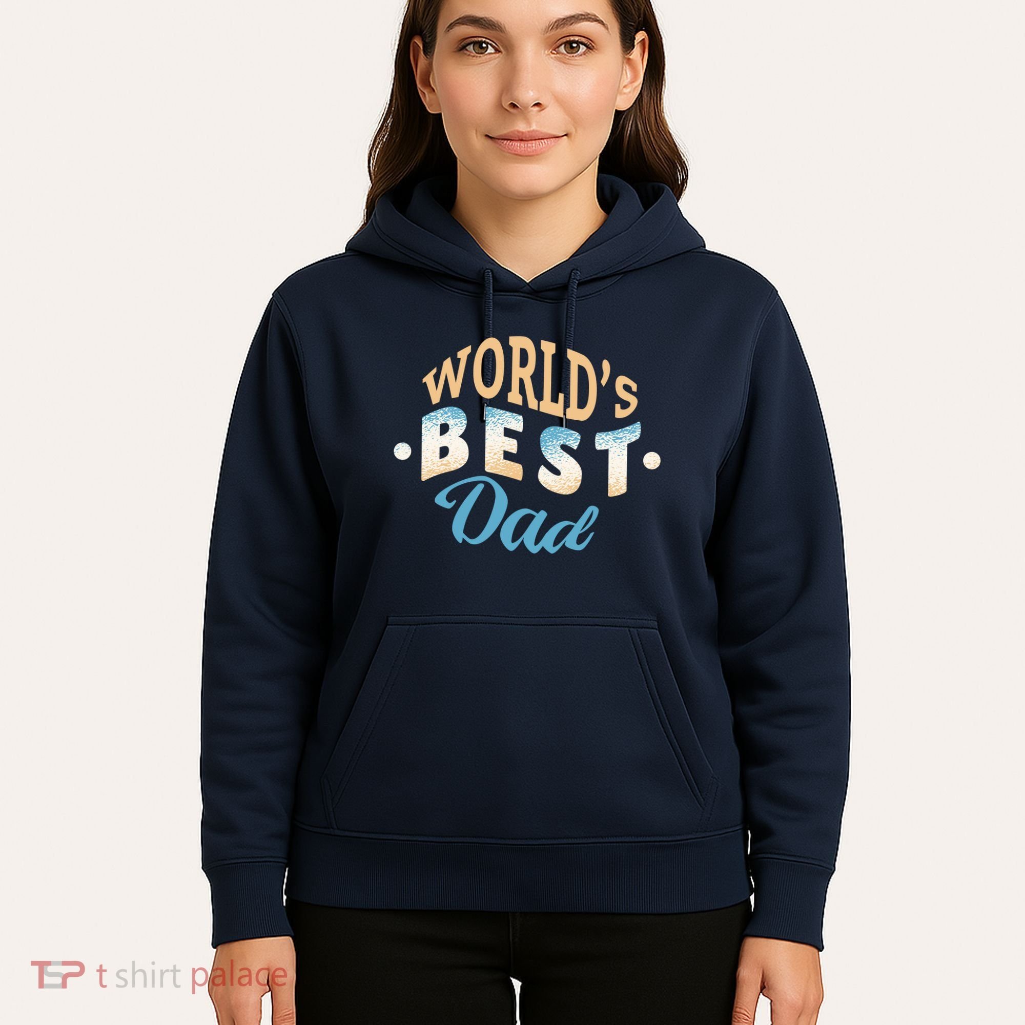 World's Best Dad Wave Hoodie