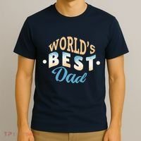 World's Best Dad Wave T-Shirt thumb 3