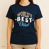 World's Best Dad Wave T-Shirt thumb 4
