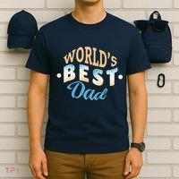 World's Best Dad Wave T-Shirt thumb 6