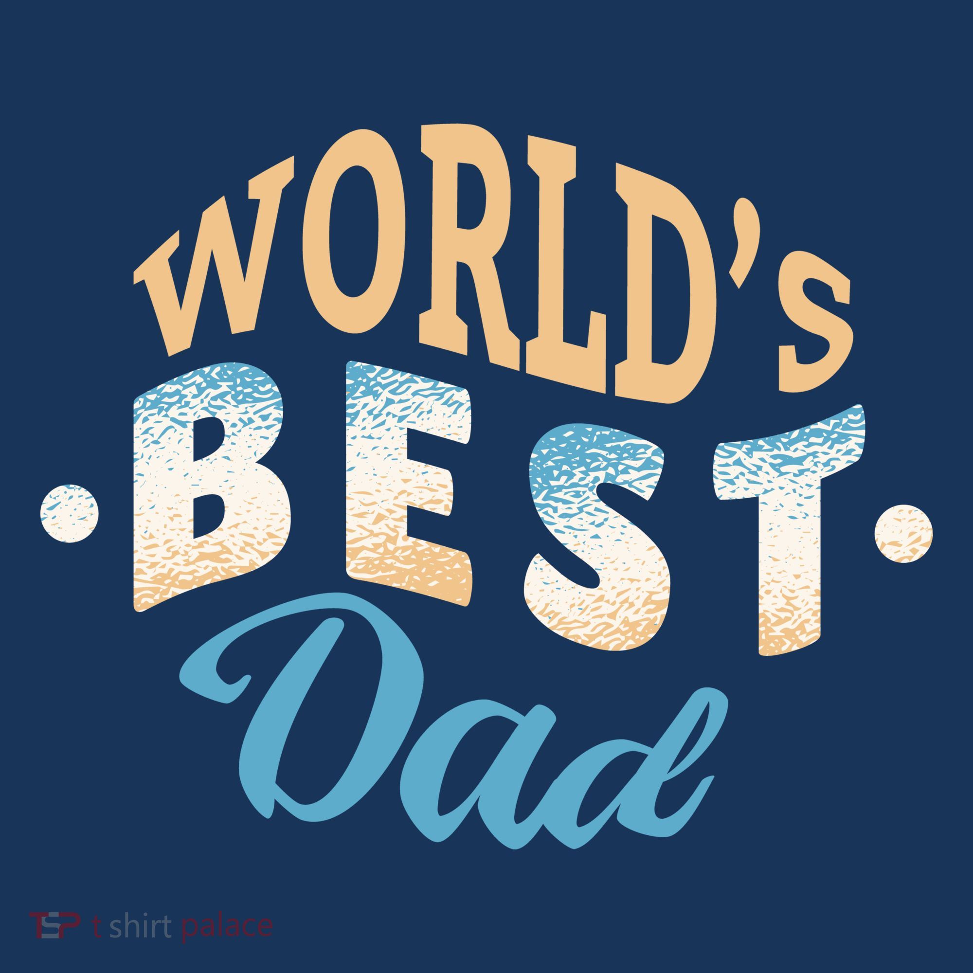World's Best Dad Wave T-Shirt