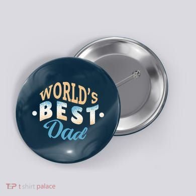 World's Best Dad Wave Button