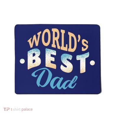 World's Best Dad Wave Mousepad