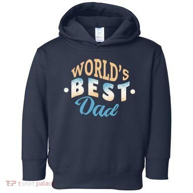 World's Best Dad Wave Toddler Hoodie