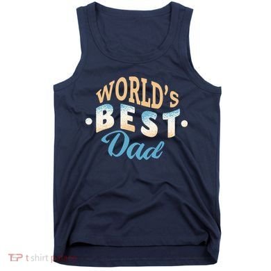 World's Best Dad Wave Tank Top