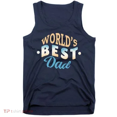 World's Best Dad Wave Tank Top