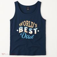 World's Best Dad Wave Tank Top thumb 2