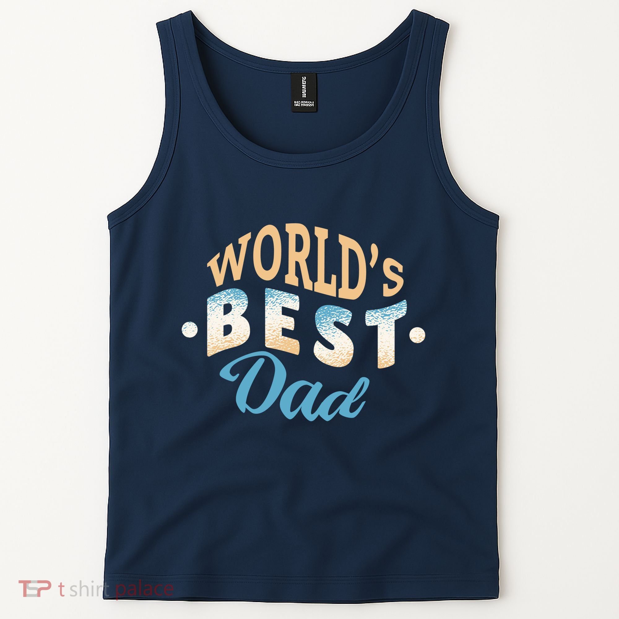 World's Best Dad Wave Tank Top