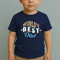 World's Best Dad Wave Toddler T-Shirt thumb 2