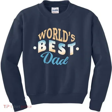 World's Best Dad Wave Kids Sweatshirt