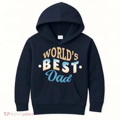 World's Best Dad Wave Kids Hoodie