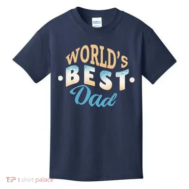 World's Best Dad Wave Kids T-Shirt