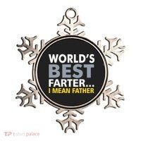 World's Best Farter I Mean Father Ornament thumb 0