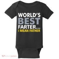 World's Best Farter I Mean Father Baby Bodysuit thumb 0