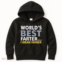 World's Best Farter I Mean Father Kids Hoodie thumb 0