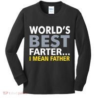 World's Best Farter I Mean Father Kids Long Sleeve Shirt thumb 0
