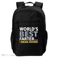 World's Best Farter I Mean Father Funny Dad Backpack thumb 0