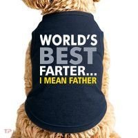 World's Best Farter I Mean Father Funny Dad Doggie Tank thumb 0