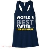 World's Best Farter I Mean Father Funny Dad Women's Tank Top thumb 0
