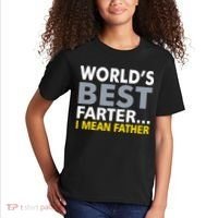 World's Best Farter I Mean Father Funny Dad Kids T-Shirt thumb 2