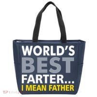 World's Best Farter I Mean Father Funny Dad Tote Bag thumb 0