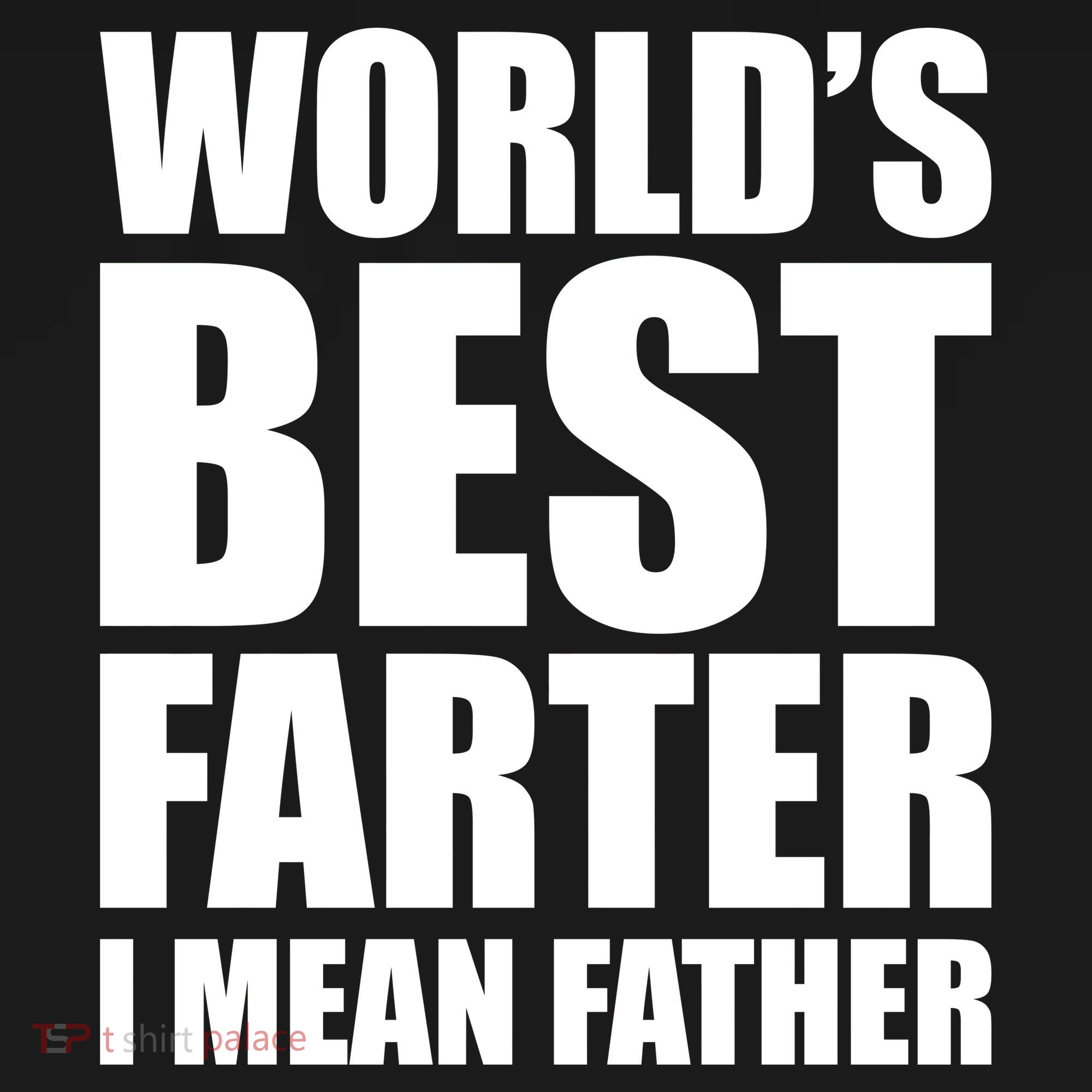 World's Best Farter I Mean Father Funny Dad Logo Apron