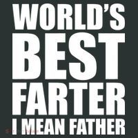 World's Best Farter I Mean Father Funny Dad Logo Mousepad thumb 1