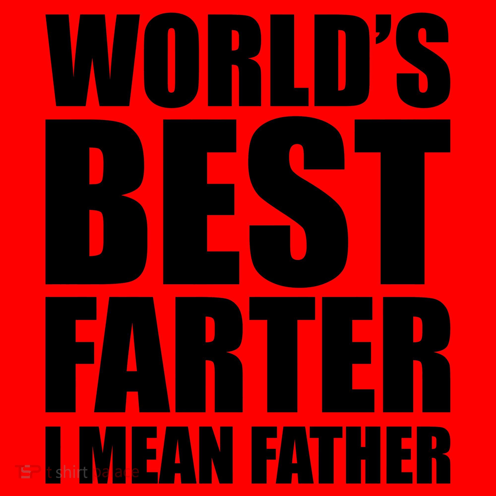 World's Best Farter I Mean Father Funny Dad Logo Santa Hat