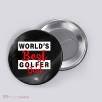 World's Best Golfer Dad Button thumb 0