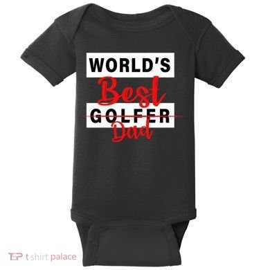 World's Best Golfer Dad Baby Bodysuit