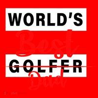 World's Best Golfer Dad Santa Hat thumb 1