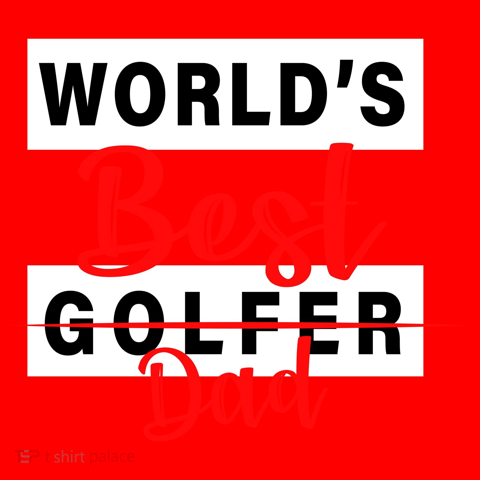 World's Best Golfer Dad Santa Hat