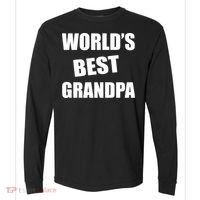 World's Best Grandpa Comfort Colors Heavyweight Long Sleeve T-Shirt thumb 0