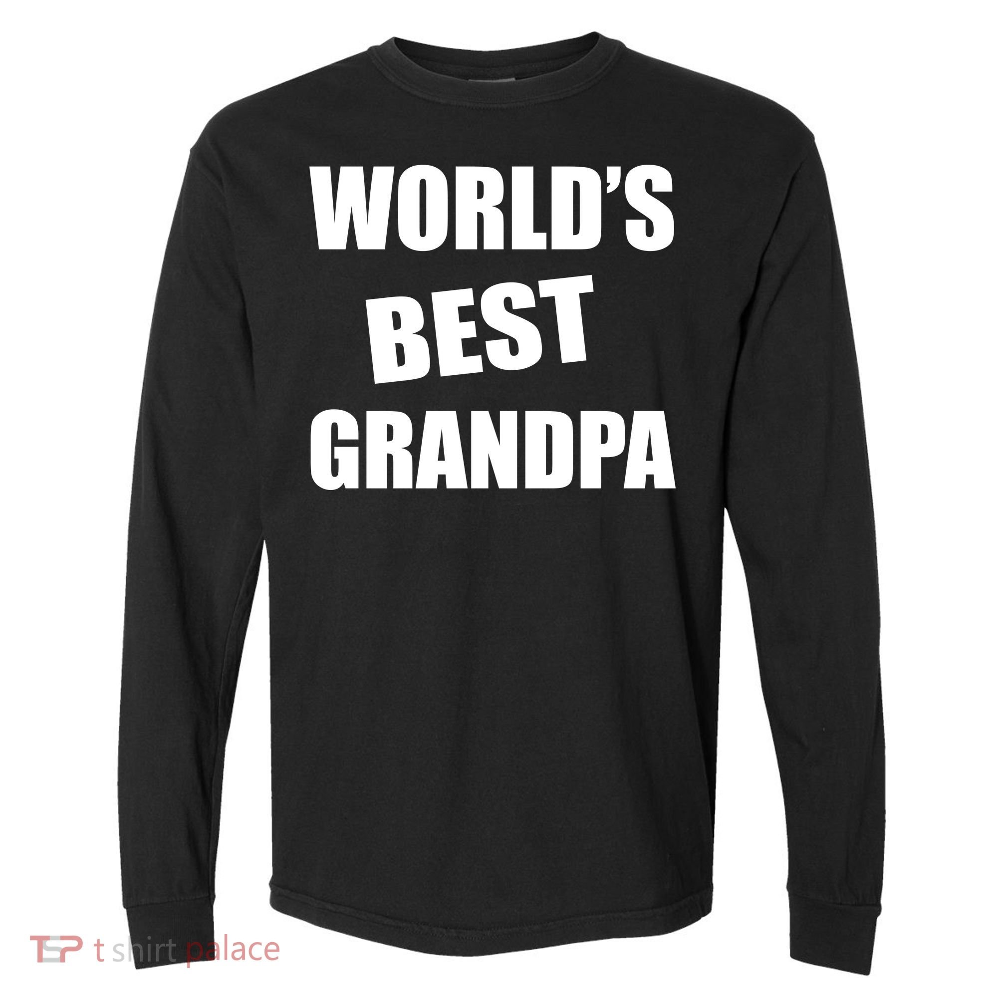 World's Best Grandpa Comfort Colors Heavyweight Long Sleeve T-Shirt