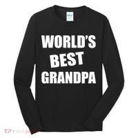 World's Best Grandpa Tall Long Sleeve Shirt thumb 0